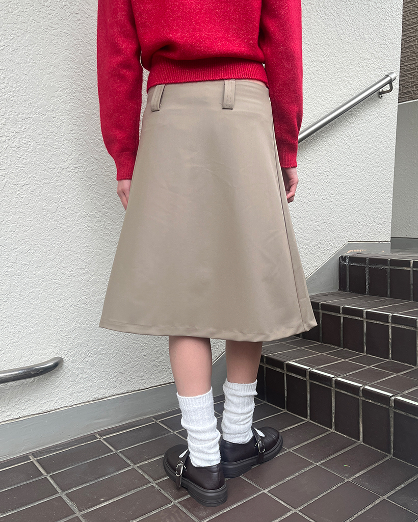 ワイドプリーツミディスカート | ファッション通販サイト NUGU