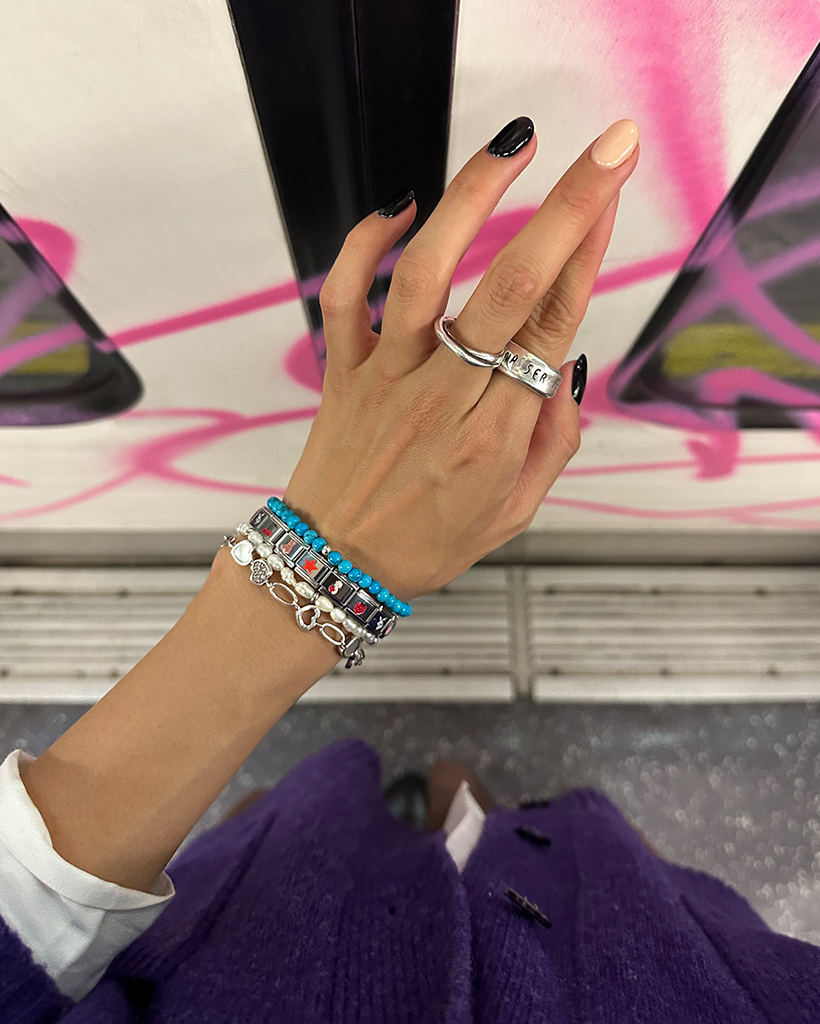 ターコイズブルーストーンブレスレット