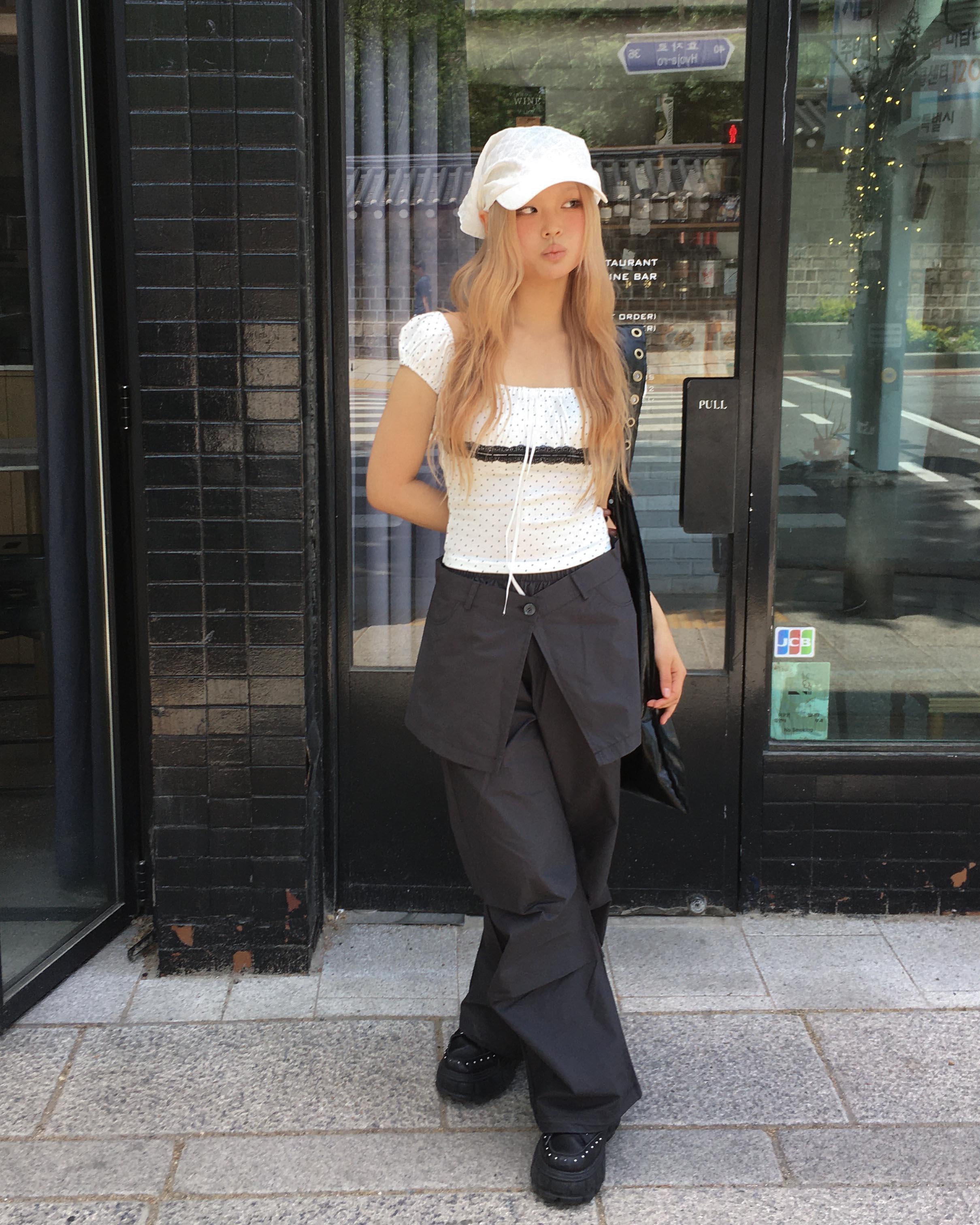 【COLOR iN ID】Play Pintuck Skirt Pants CK384_PT8016_m