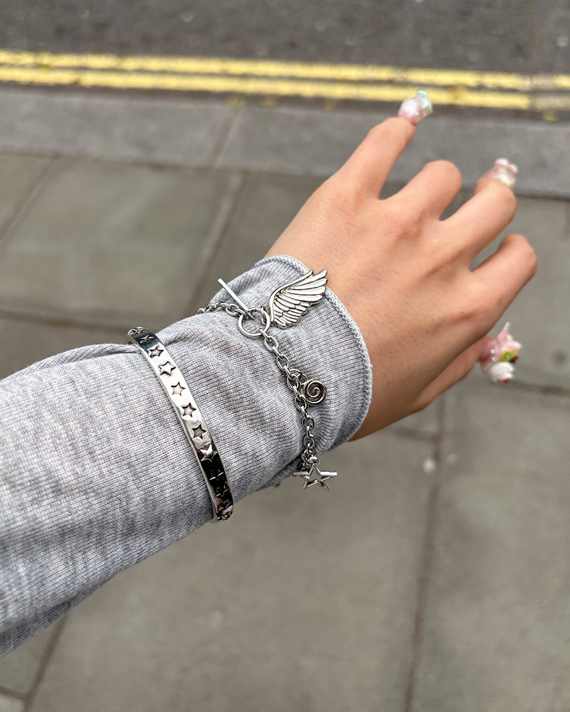 スターシルバーバングルブレスレット | ファッション通販サイト NUGU
