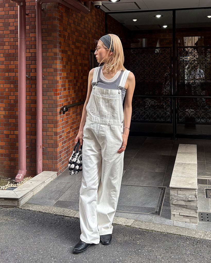 カンガルーポケットコットンワイドオーバーオール | ファッション通販