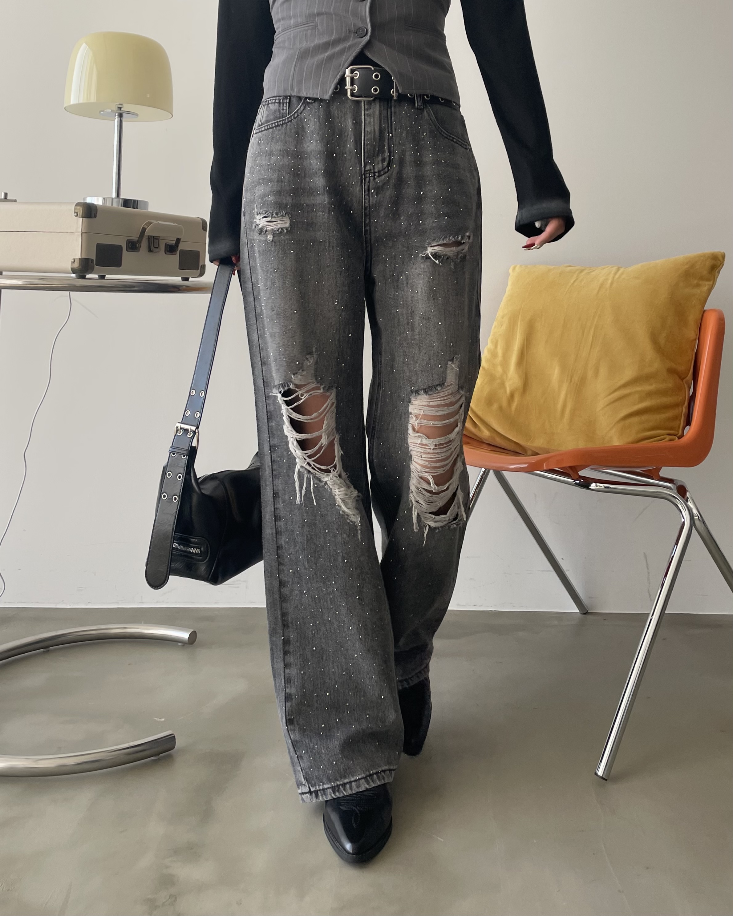 ストリート ダメージ加工デニムパンツ P241 | wshot