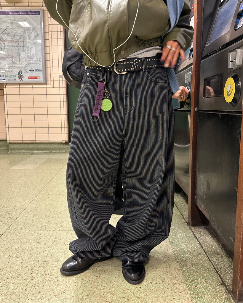 ストライプワイドコットンパンツ | ファッション通販サイト NUGU