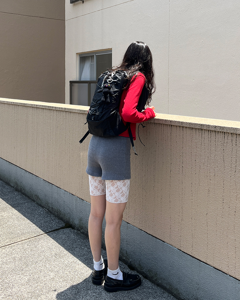 ウエストフリルレースハーフレギンス | ファッション通販サイト NUGU