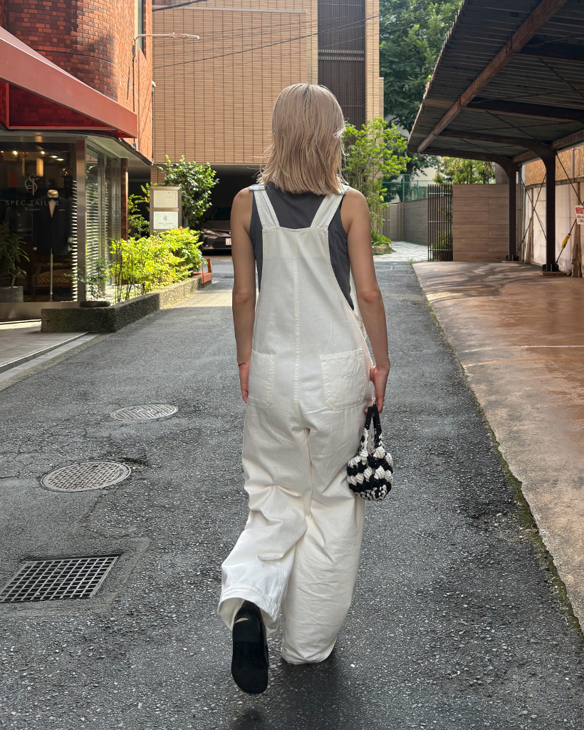 カンガルーポケットコットンワイドオーバーオール | ファッション通販