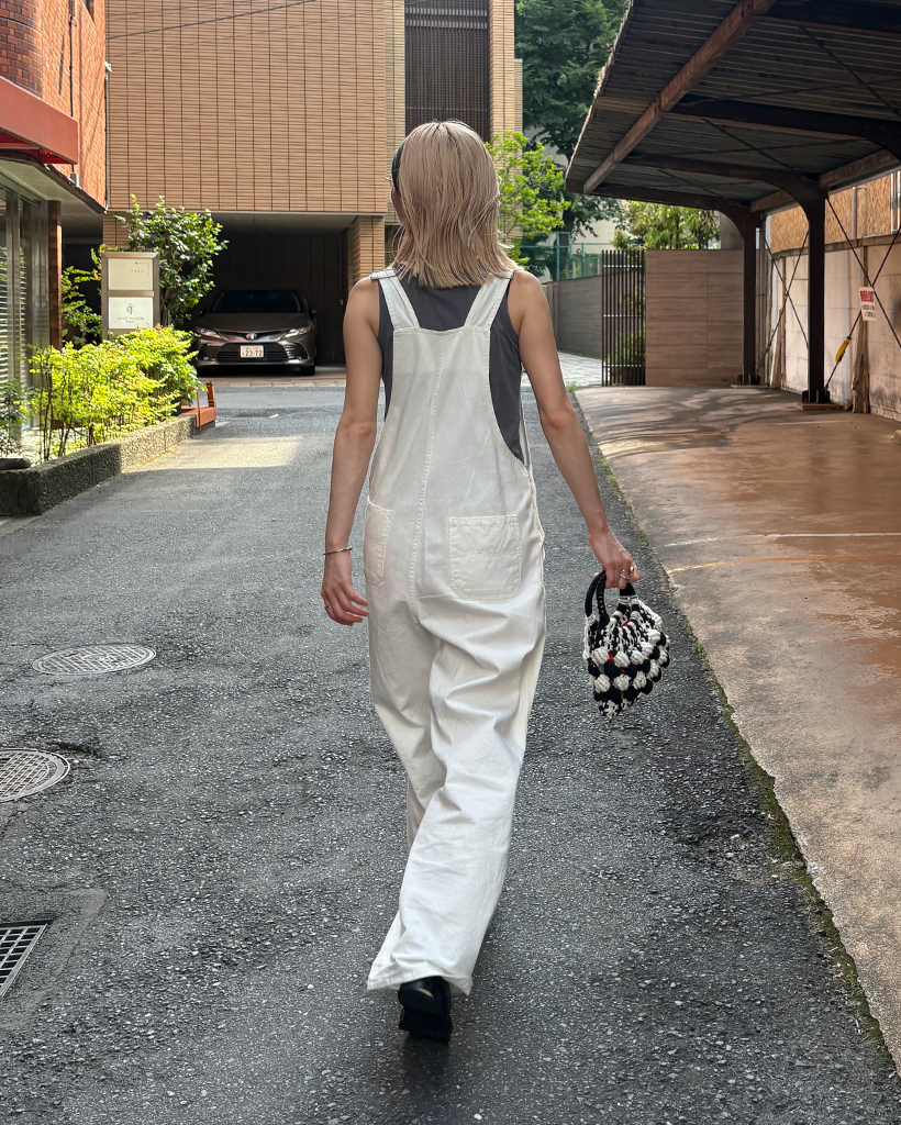 カンガルーポケットコットンワイドオーバーオール | ファッション通販