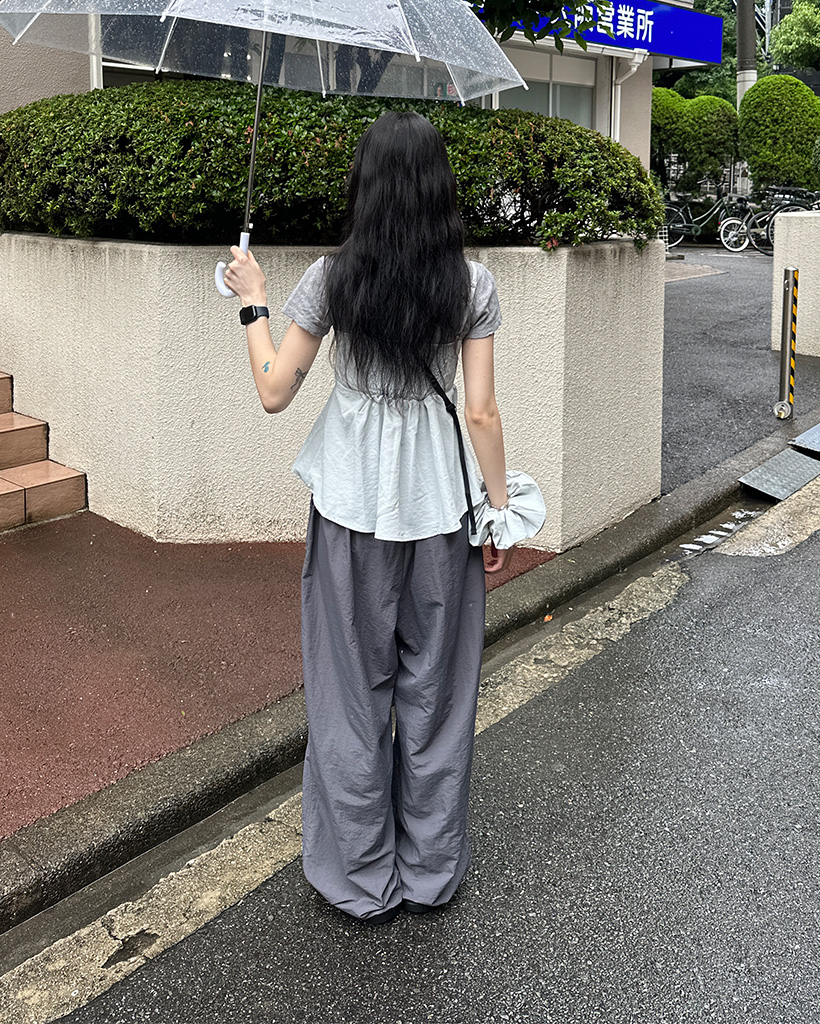 グレー ワイドパンツ ゴムウエスト Amazon | [TOKYOBASIC] ワイドパンツ 裾しぼりパンツ レディース