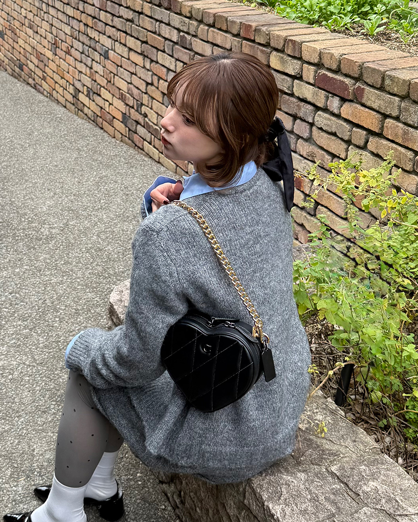ダブルジップカーディガン＆カットオフミニスカセットアップ