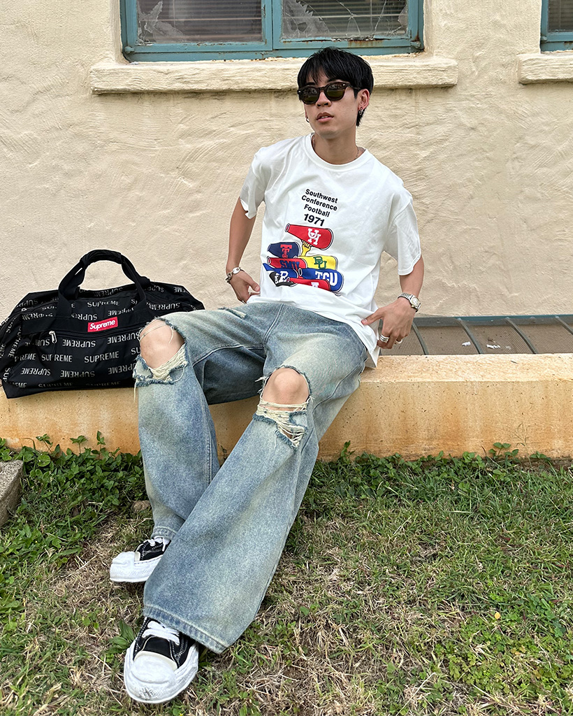 ユニセックス）カラフルプリント半袖Tシャツ | ファッション通販