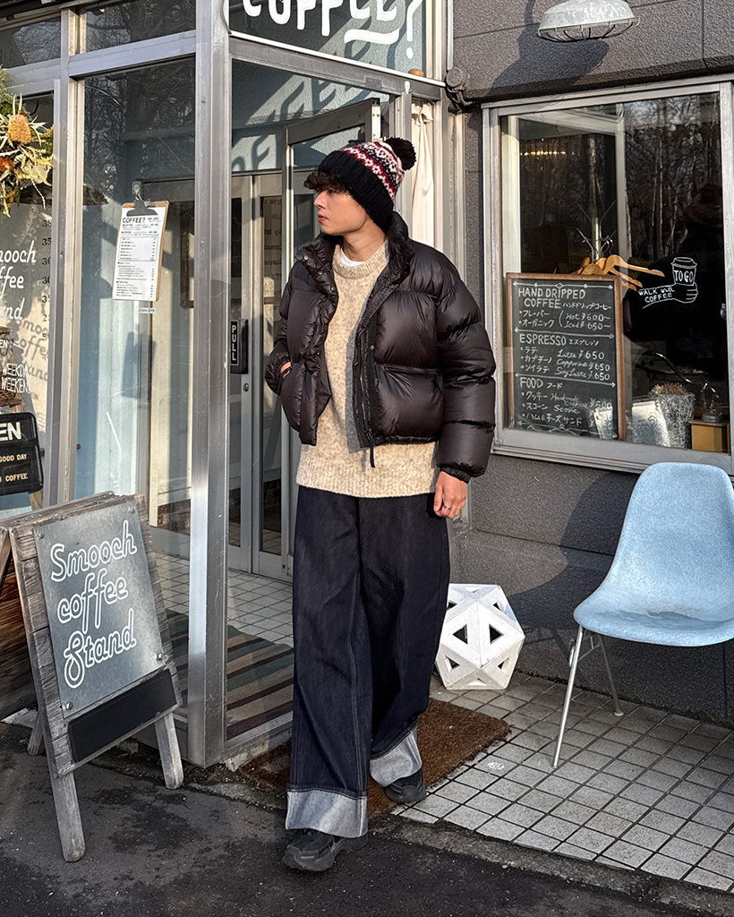 (ユニセックス)クロップドショートダウン