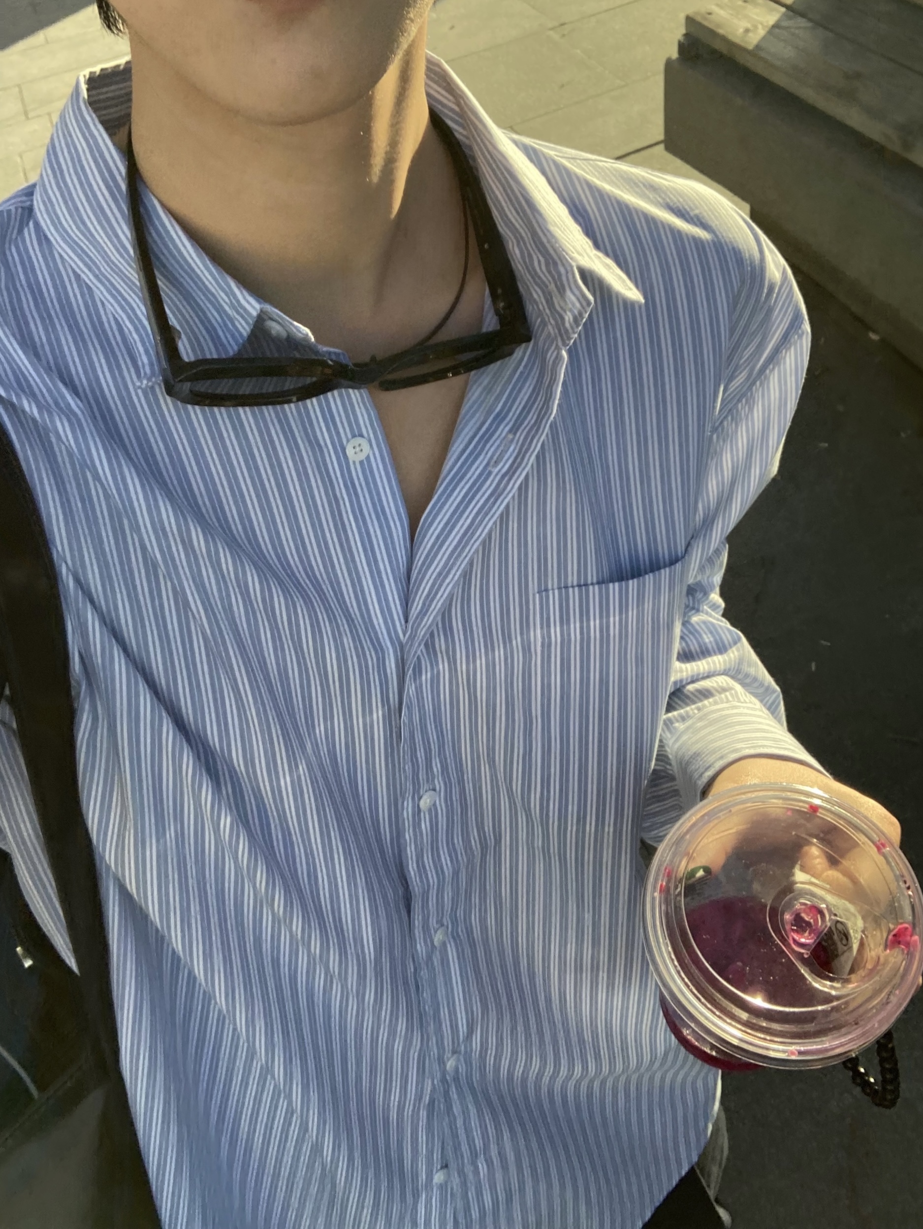 Vague Pick}Muse stripe shirt (blue) | ファッション通販サイト NUGU