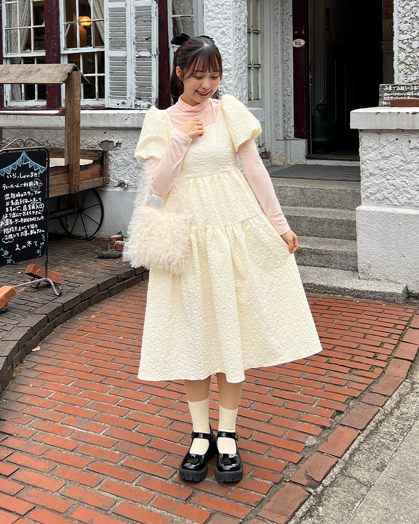 Coast* リボンバック ジャガードフレアドレス ワンピース IMG_1199_RHUCn3X.jpg