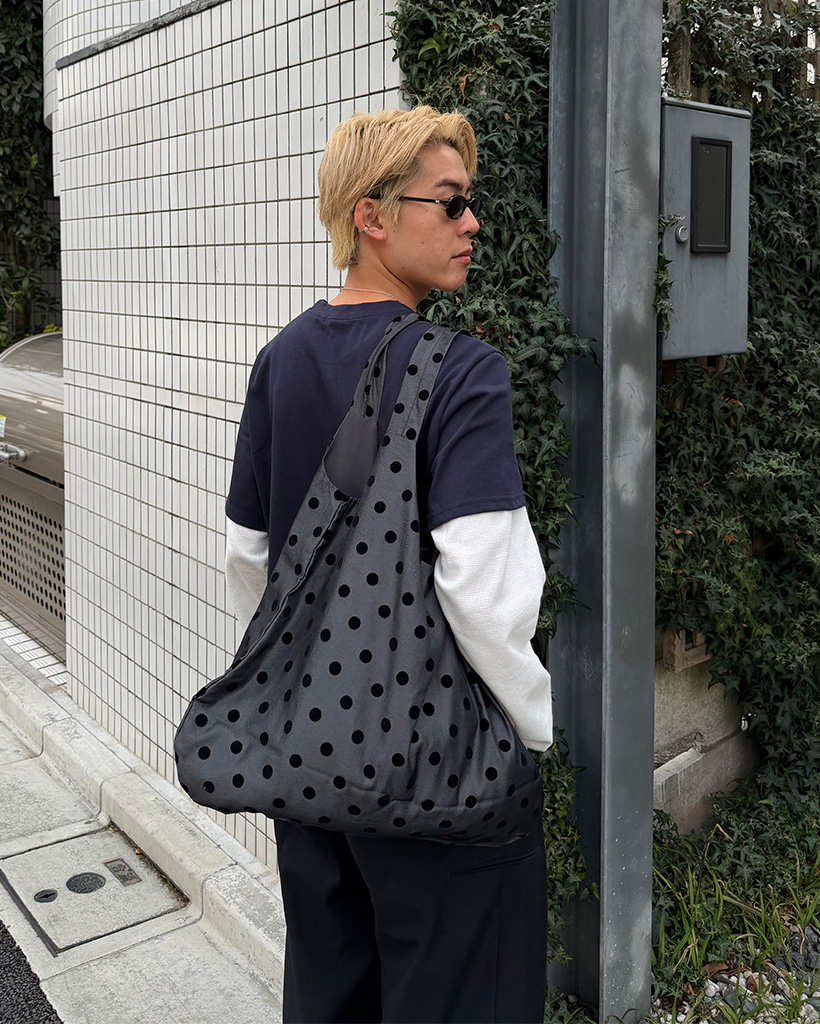 ドットショルダーバッグ