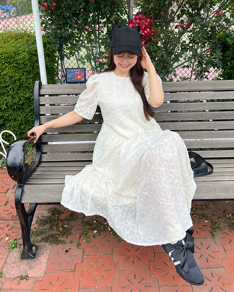 大人気 【PATOU】Waffle-knit cotton minidress ワンピース フラワーパフロングワンピース | ファッション通販サイト NUGU