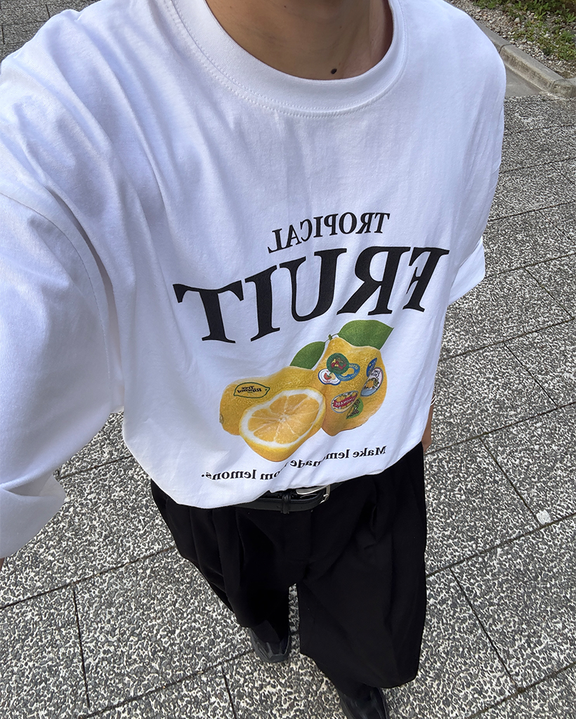 れもんさん専用 レモンプリントハーフTシャツ | ファッション通販サイト NUGU