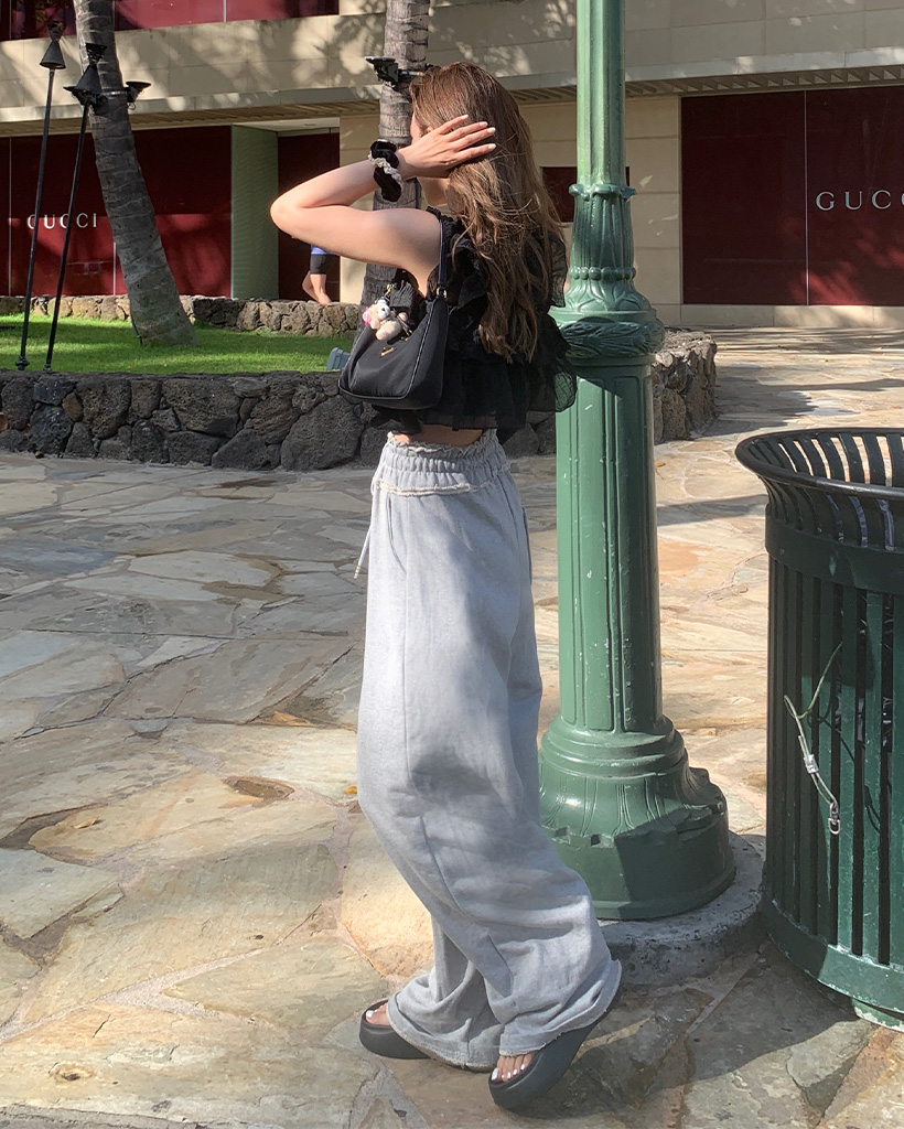 さみみ MidiUmi｜twill easy pants - MidiUmi(ミディウミ) | キナリノモール