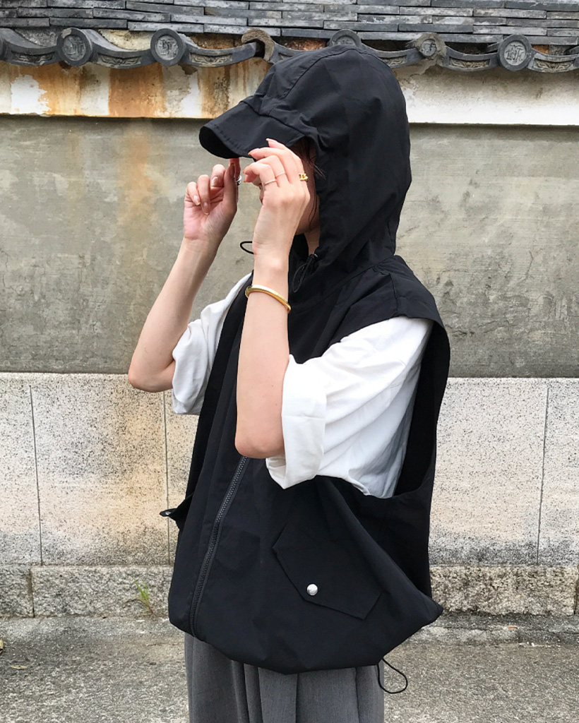 nugu  フーディベスト　klee 新しいファッション - nugu フーディベスト klee