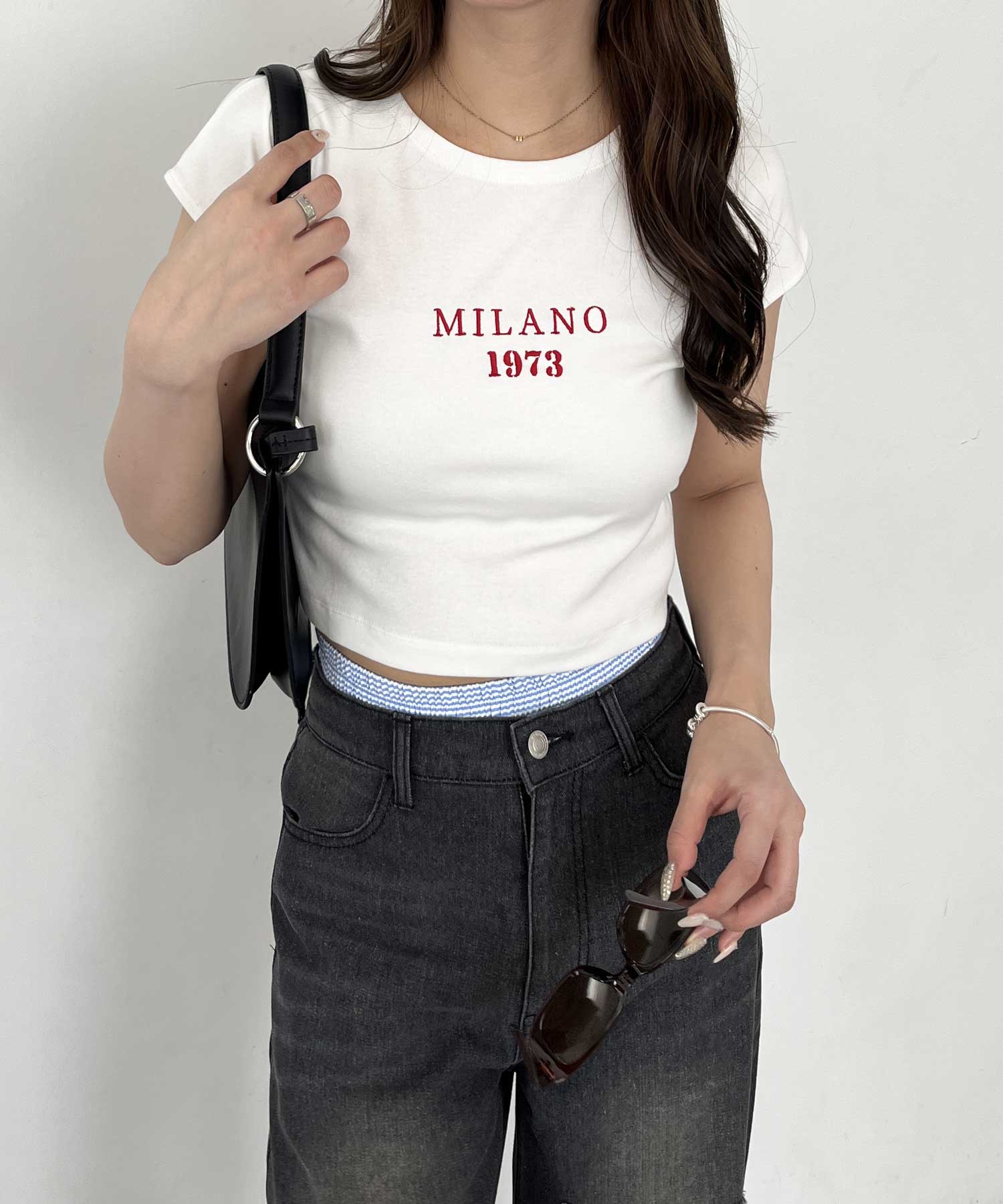 早い者勝ち♡épine ロゴ刺繍入りTシャツ半袖セットnuguBibiy.好きに 刺繍ロゴ半袖Tシャツ◇