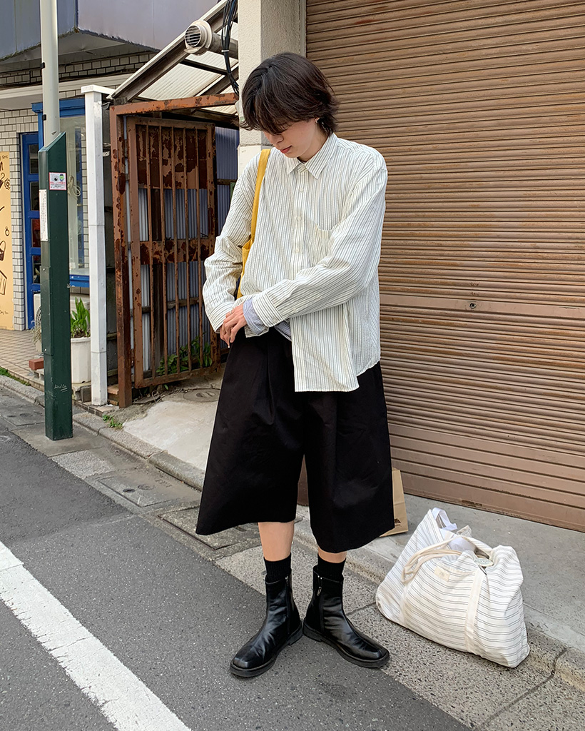 オーガニックコットン バミューダパンツ オーガニックコットン混】ボクサーパンツ（前あき） CK8980