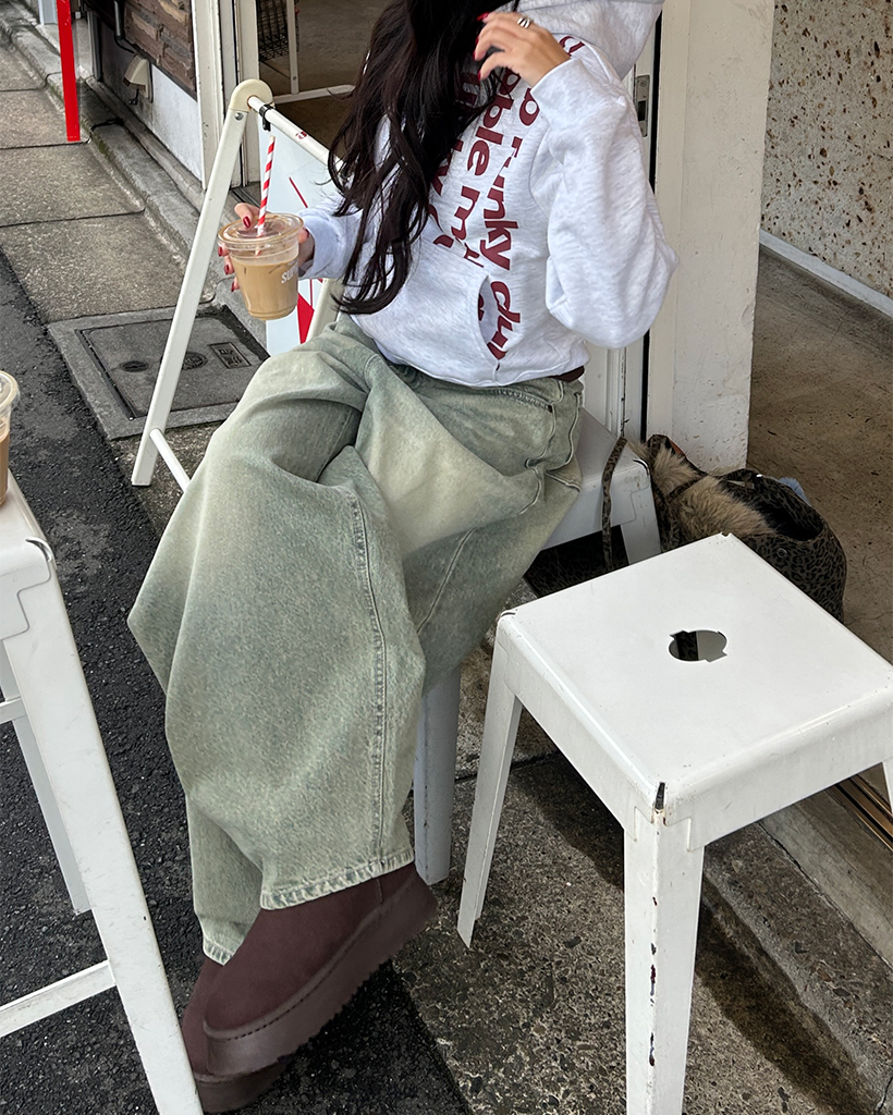 バーティカルライティングセミクロップドパーカー | ファッション通販