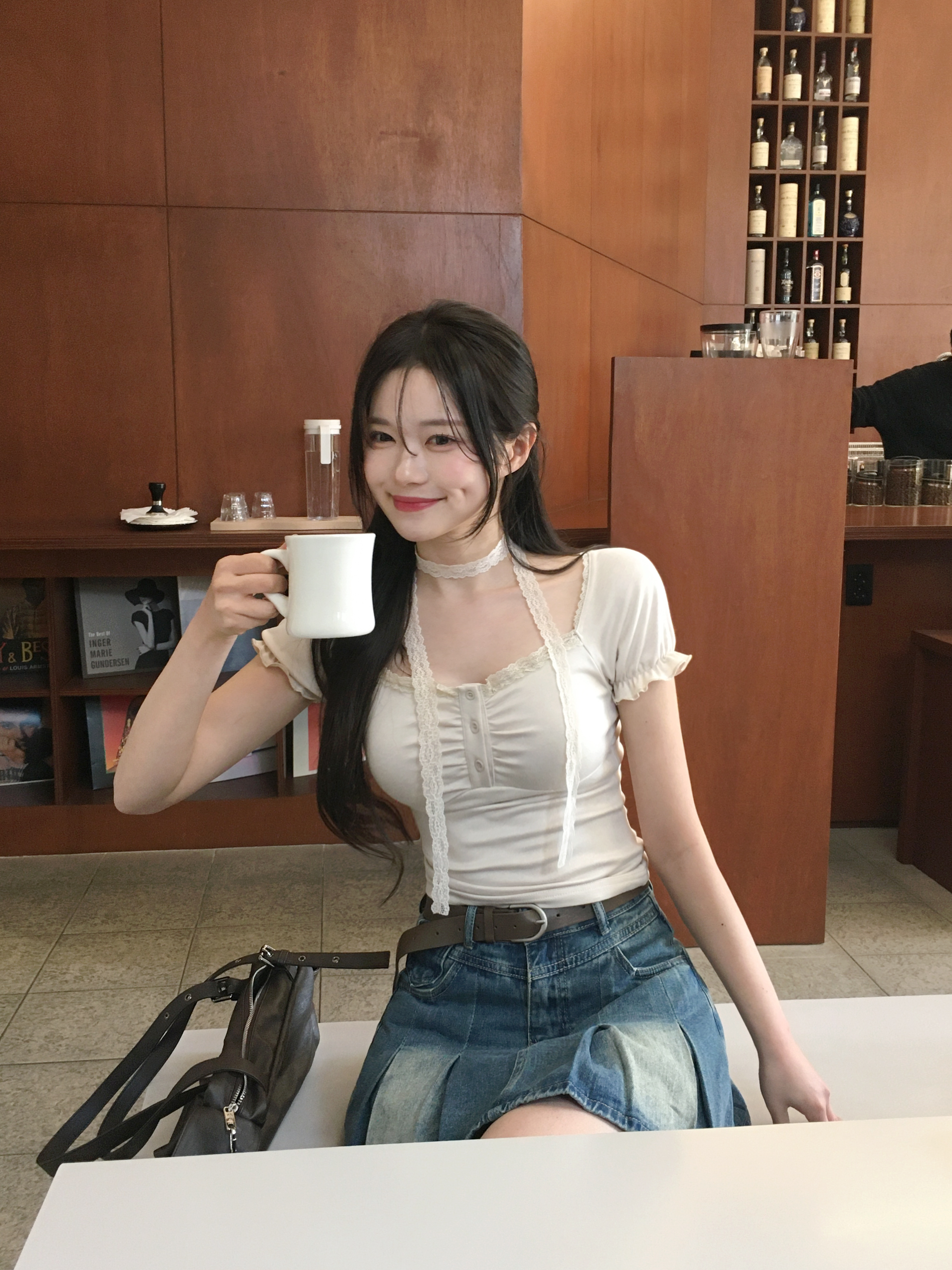 ベルトセット]プリーツデニムスカート | ファッション通販サイト