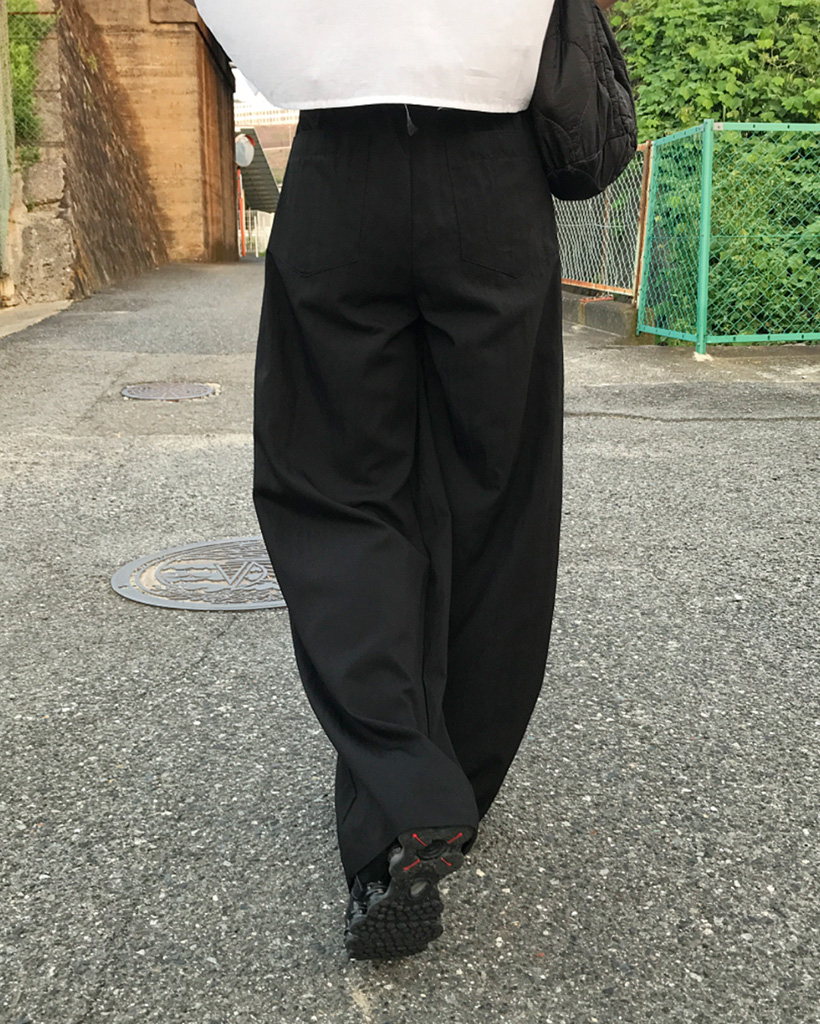 バンディングシンプルタックパンツ | ファッション通販サイト NUGU