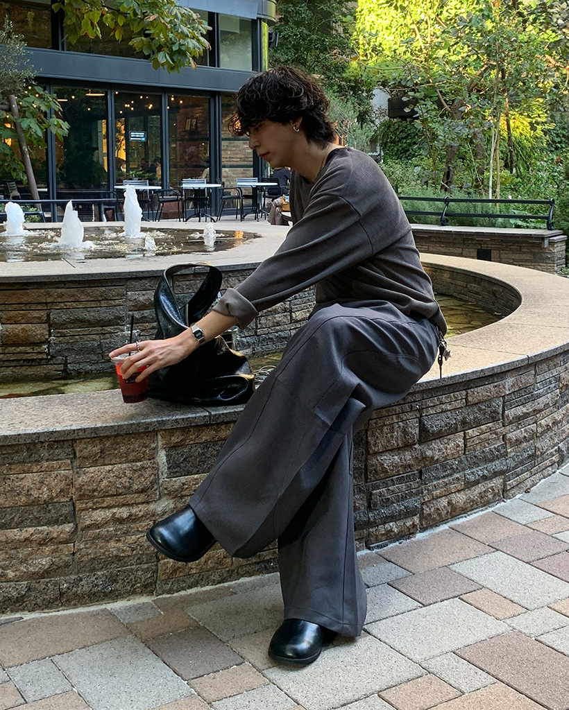 燿ページ スリットワイドパンツ | ファッション通販サイト NUGU