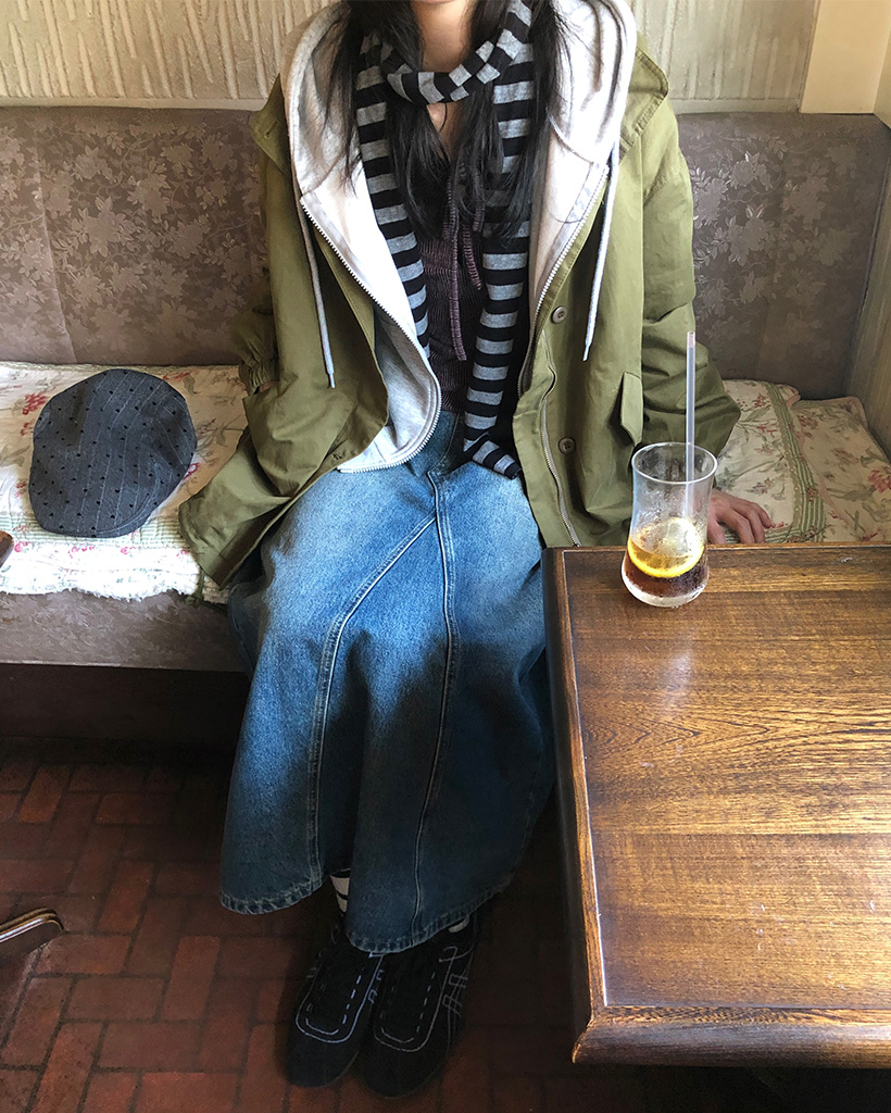 カジュアルオーバーフィットヴィンテージジャケット | ファッション
