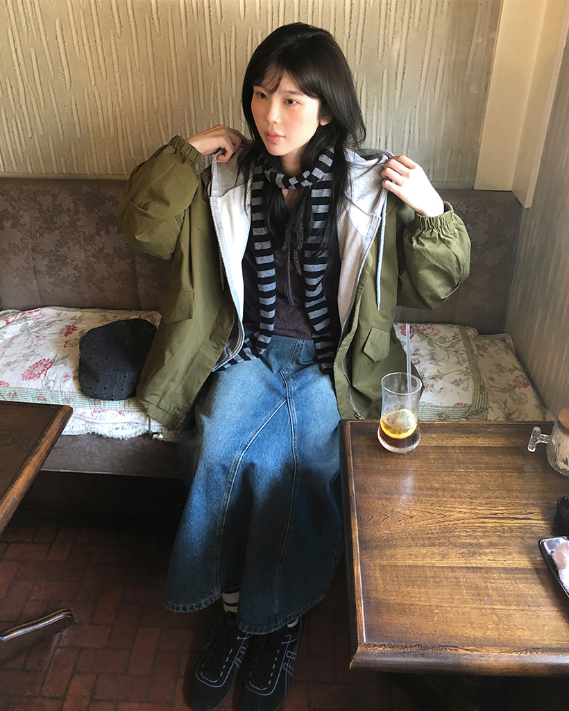 カジュアルオーバーフィットヴィンテージジャケット | ファッション