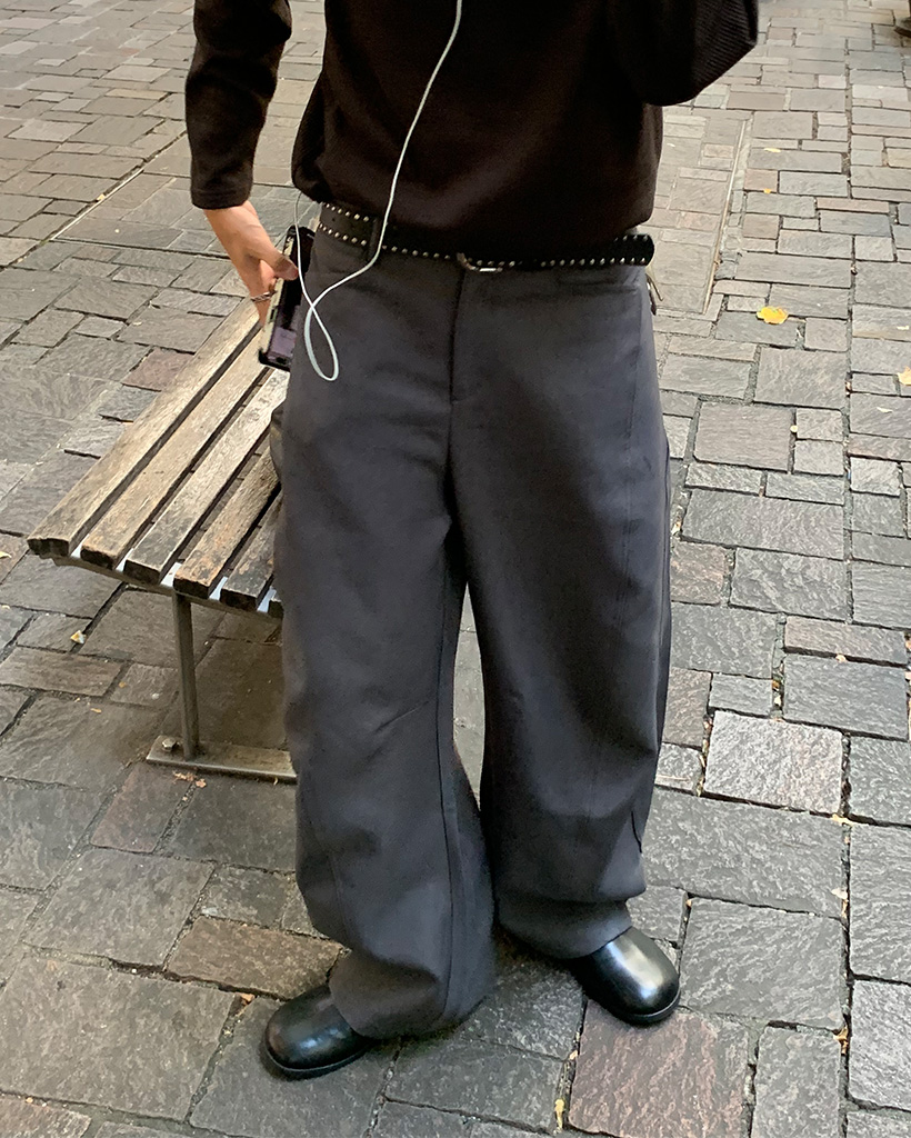 燿ページ スリットワイドパンツ | ファッション通販サイト NUGU