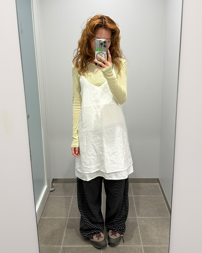 レイヤードキャミワンピース