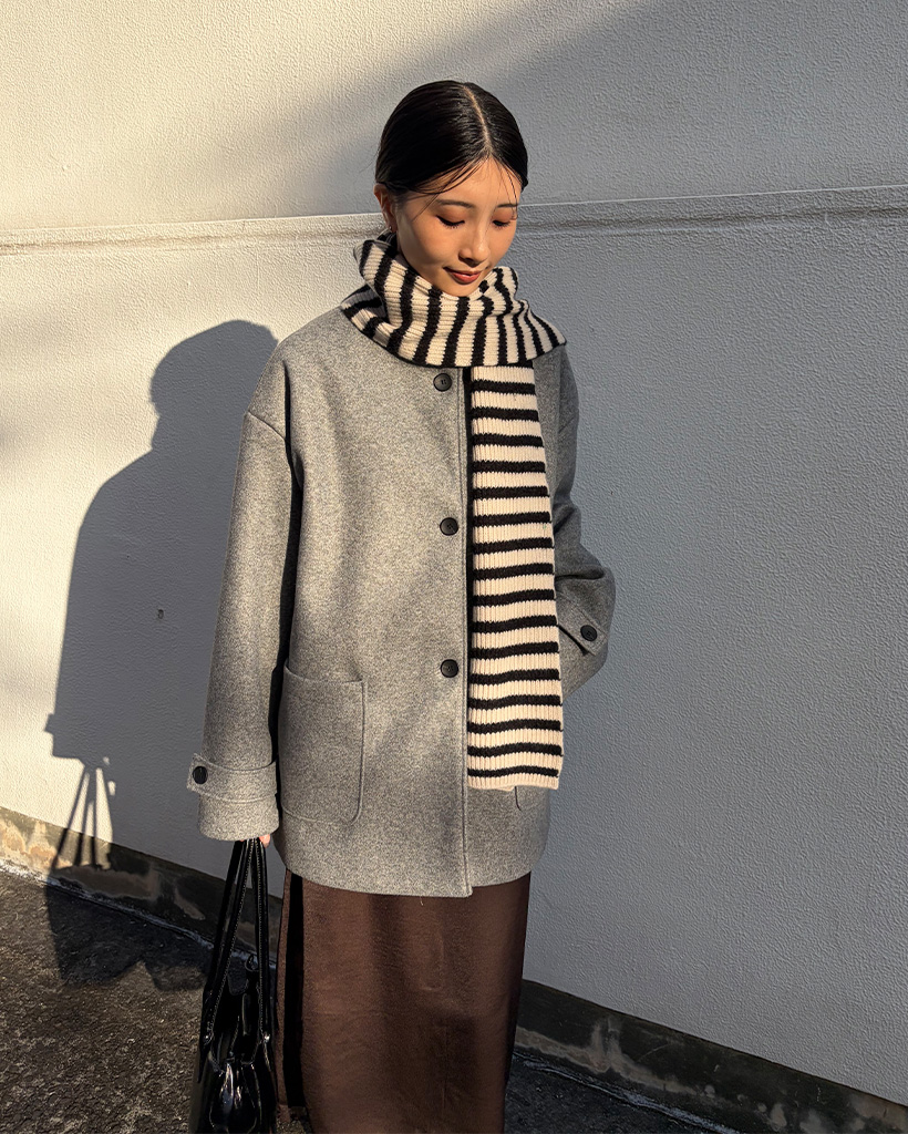 ボーダーカラーマフラー