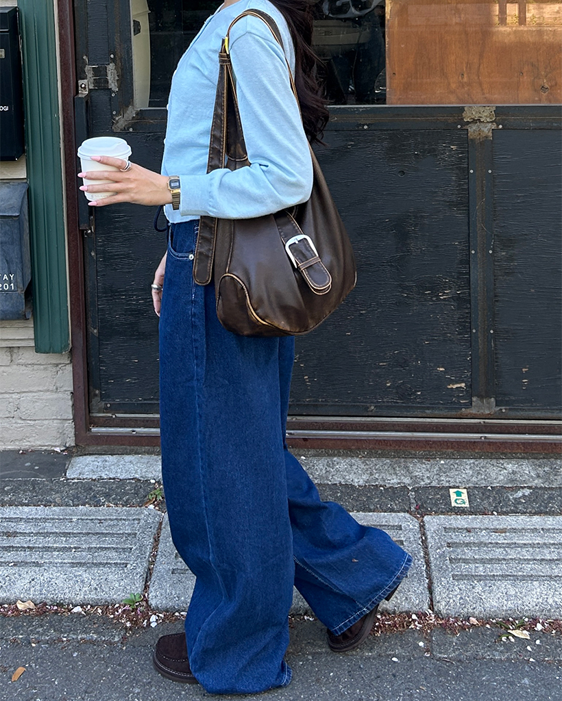 ウエストドローコードストレートデニムパンツ | ファッション通販