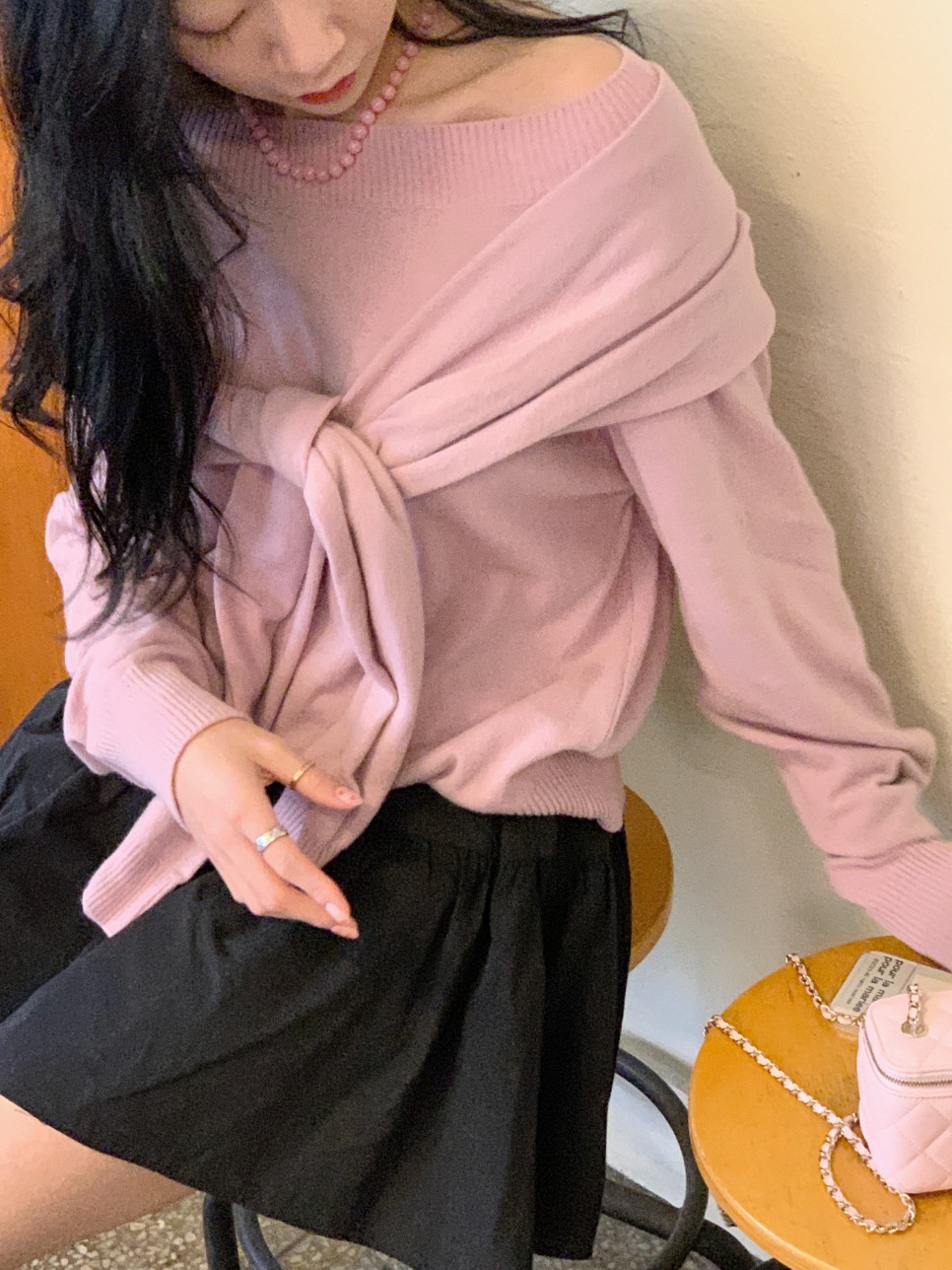 【関税込み】Lourdes ブルー コットン ミニスカート コットンミニスカート | ファッション通販サイト NUGU