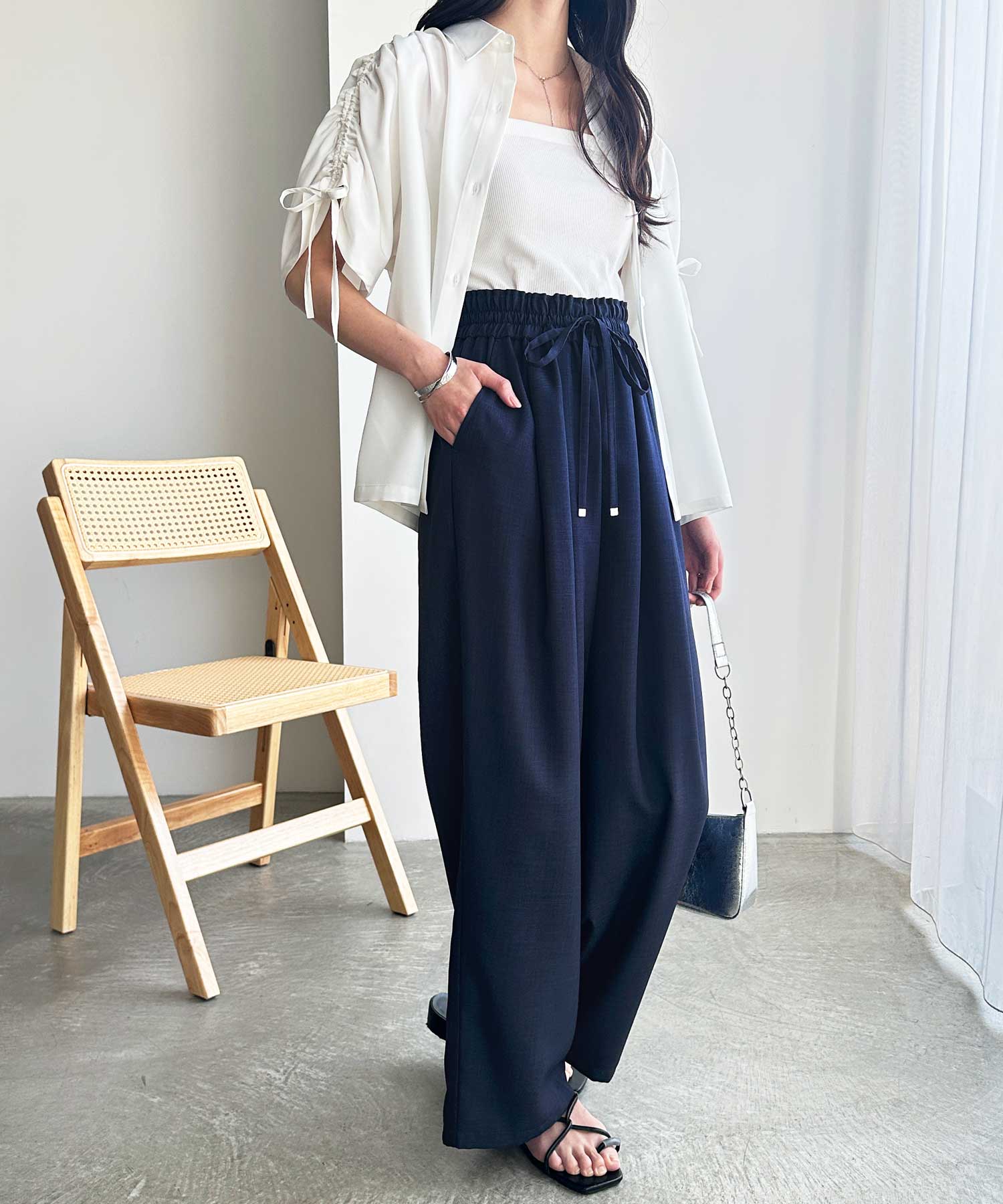 新色追加/5サイズ展開】春夏にぴったり。上品見え！ダブルタック