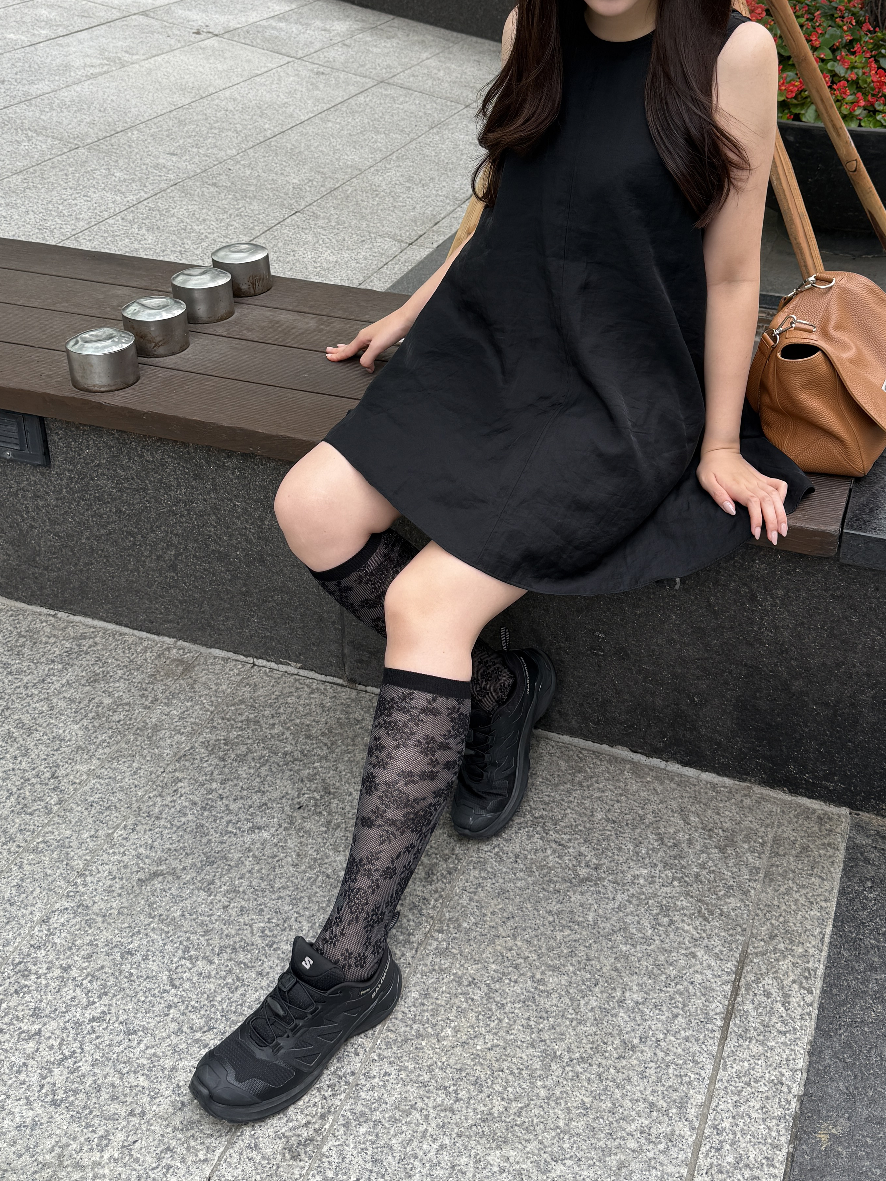 3colors】コットンメッシュレースハイソックス | ファッション通販