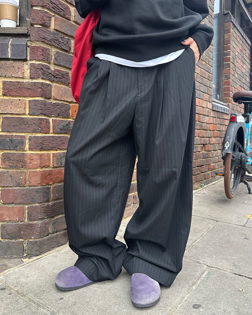 GGD 2WAY ワイドパンツ　変形　ロールアップ　ストライプ　　PUNK 希少 GGD 2WAY ワイドパンツ 変形 ロールアップ ストライプ PUNK