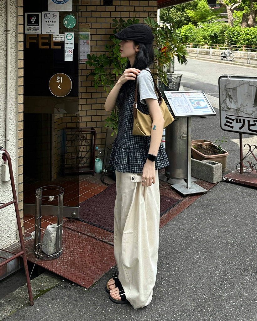 スナップバンディングワイドパンツ | ファッション通販サイト NUGU