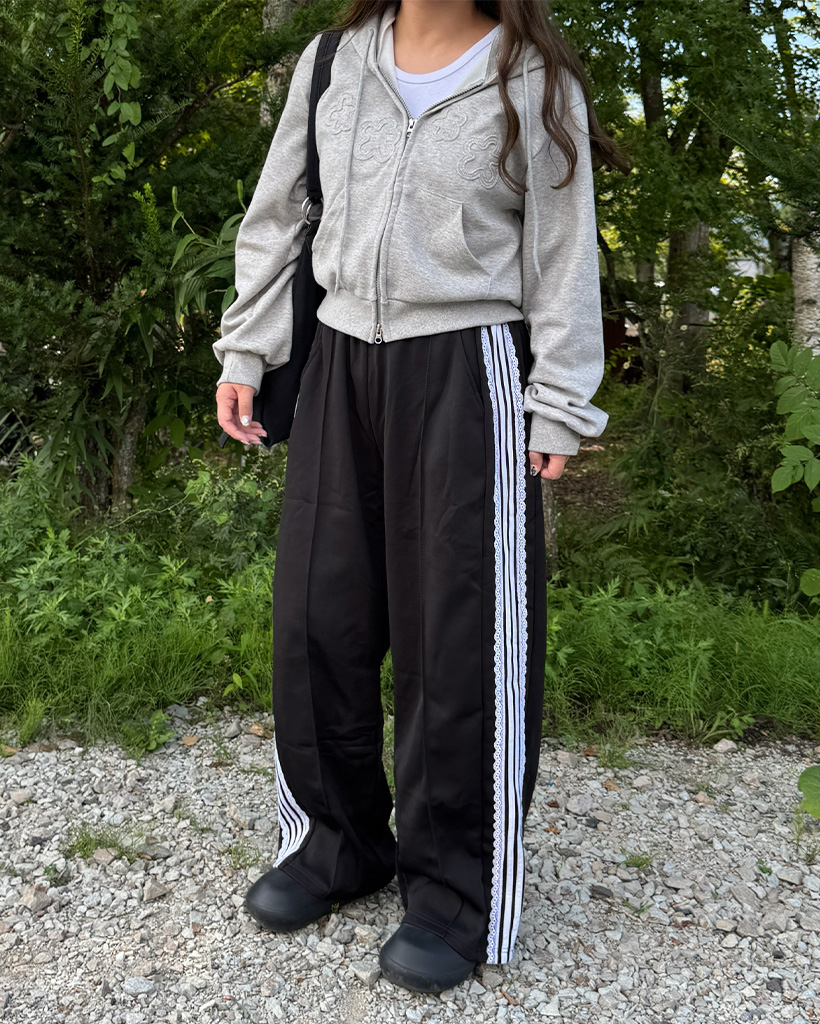 フラワーポイントパッチワークパーカー | ファッション通販サイト NUGU