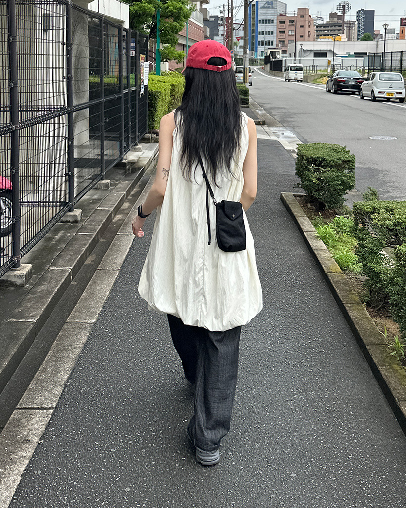 バルーンフッドノースリーブミニワンピース | ファッション通販