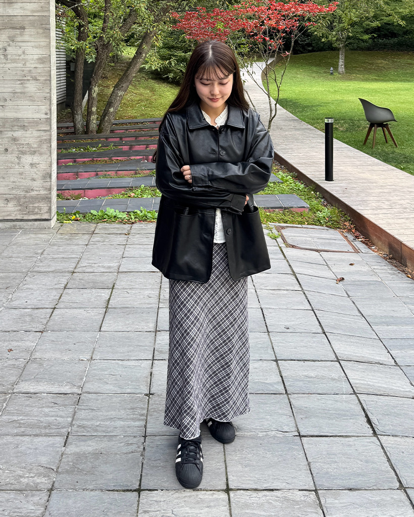 ボタンカラーレザージャケット | ファッション通販サイト NUGU