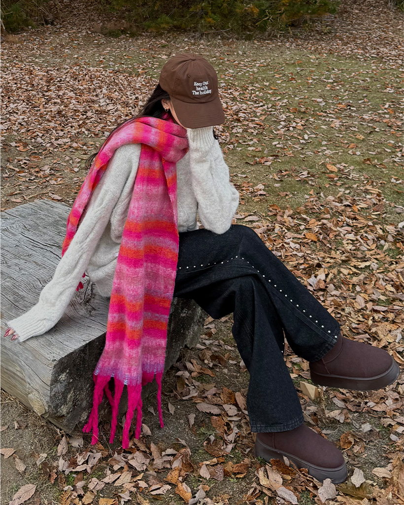 ヴィンテージチェックマフラー