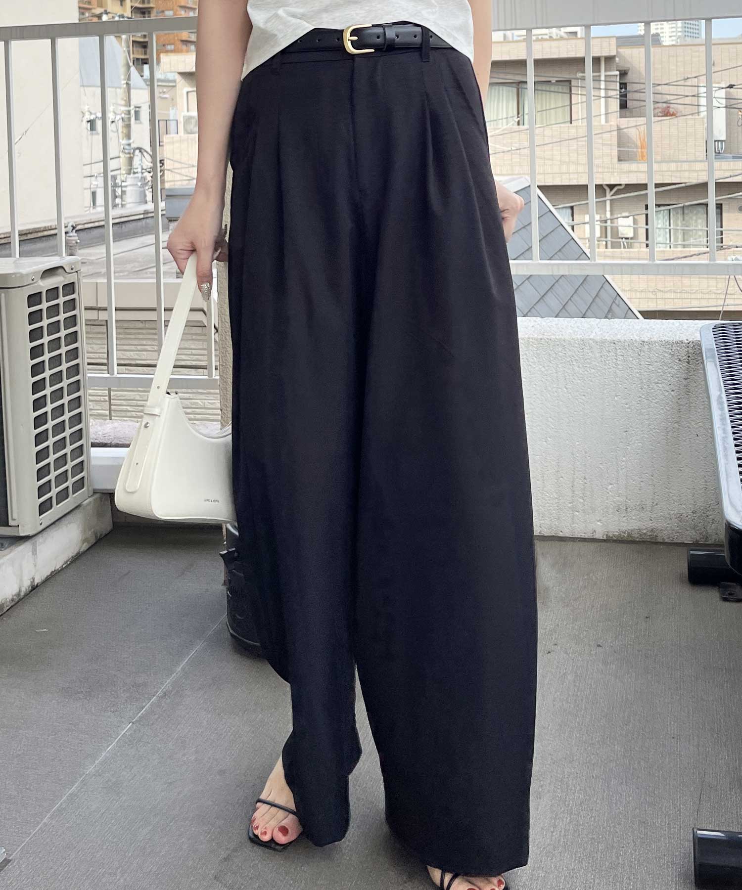 NAHYAT W-020 黒 スラックス NAHYAT W-020 黒 スラックス