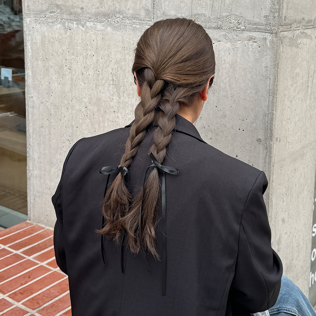 リボンポイントヘアピン