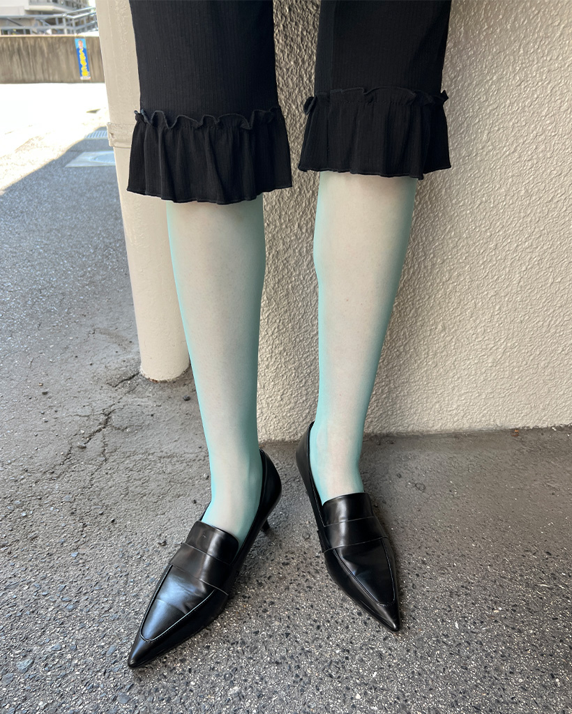 シースルーカラーストッキング