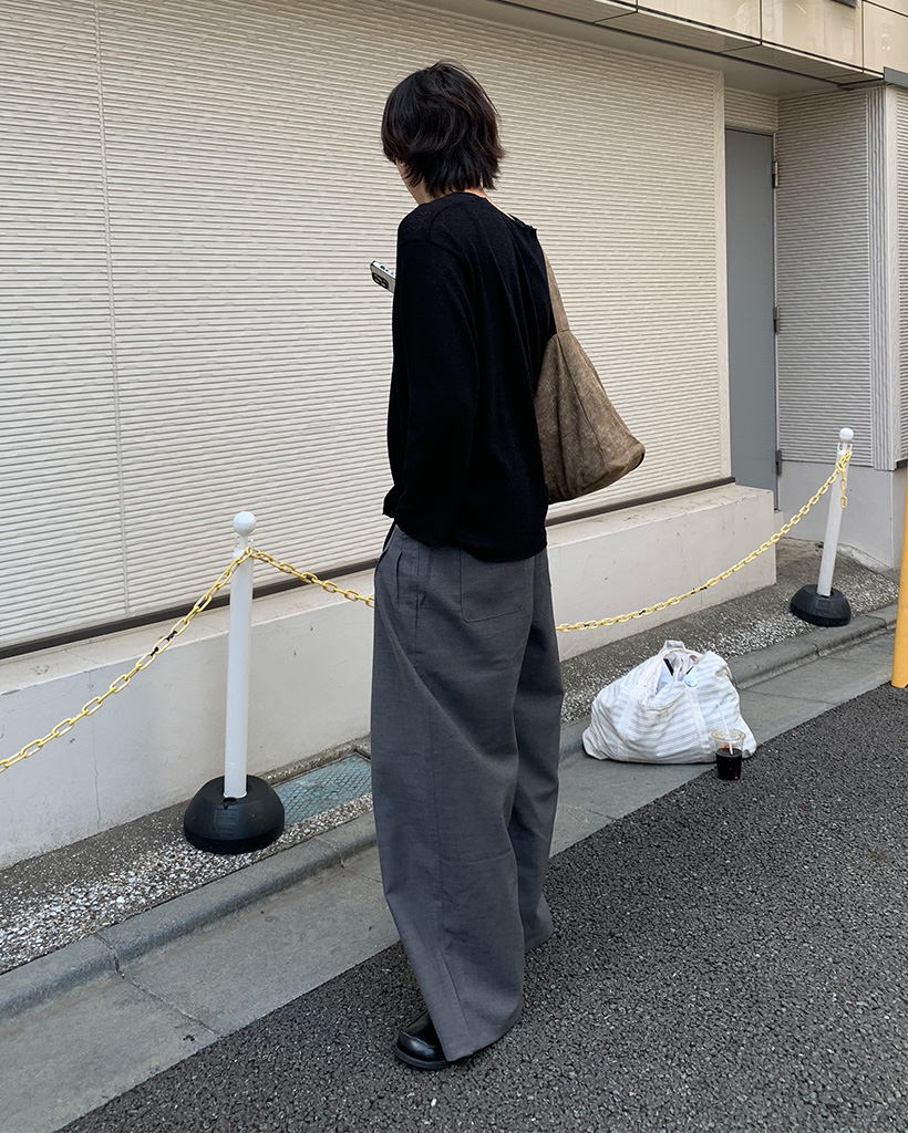 ★プラージュ★リネンVネックニット　ブラック SILK RAMIE Vネック ニット（ニット／セーター）｜Plage
