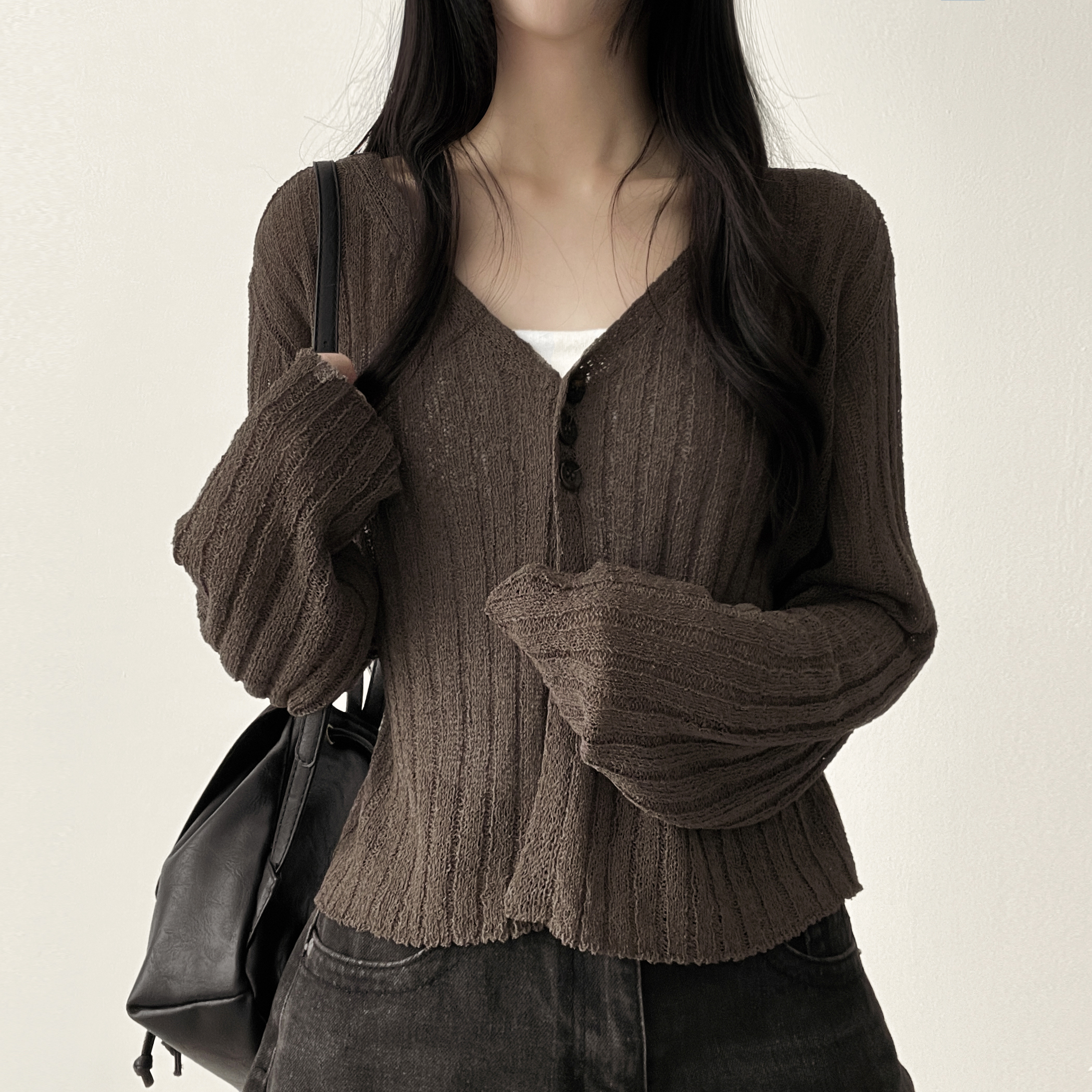 カーディガン No.1110 R cable knit CD (4color) Joelle Embellished Cable Cardigan – Cinq à Sept