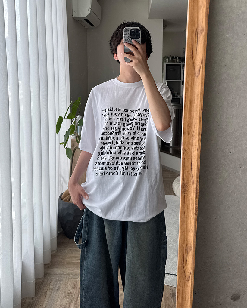 ユニセックス) メッセージプリントTシャツ | ファッション通販