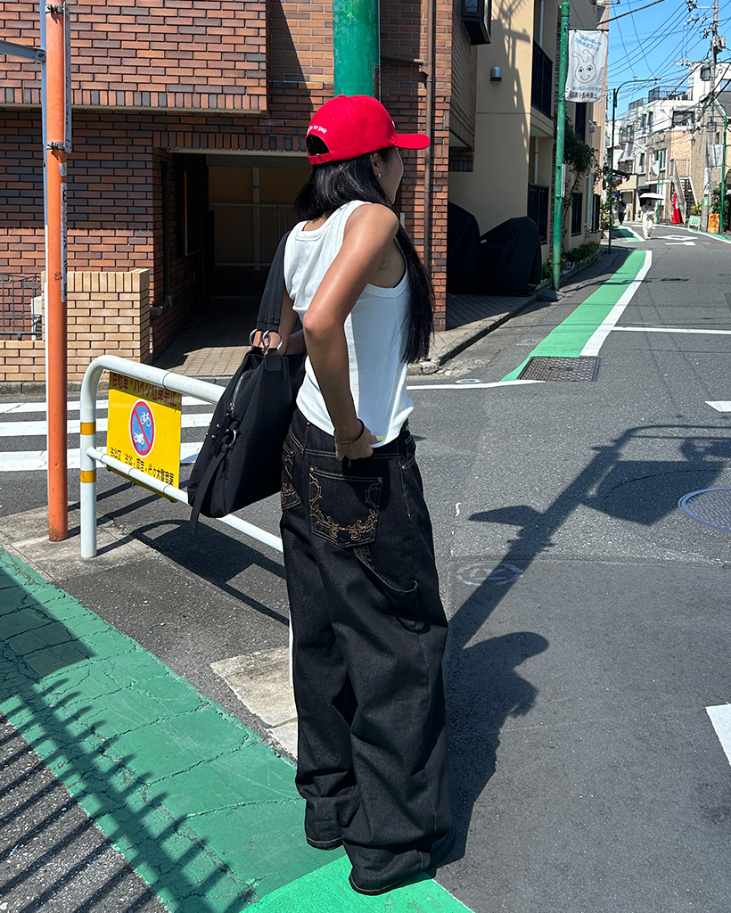 D ブランド 黒 リブ編み タンクトップ 新品タグ付き オーバルネッククロップドリブタンクトップ | ファッション通販