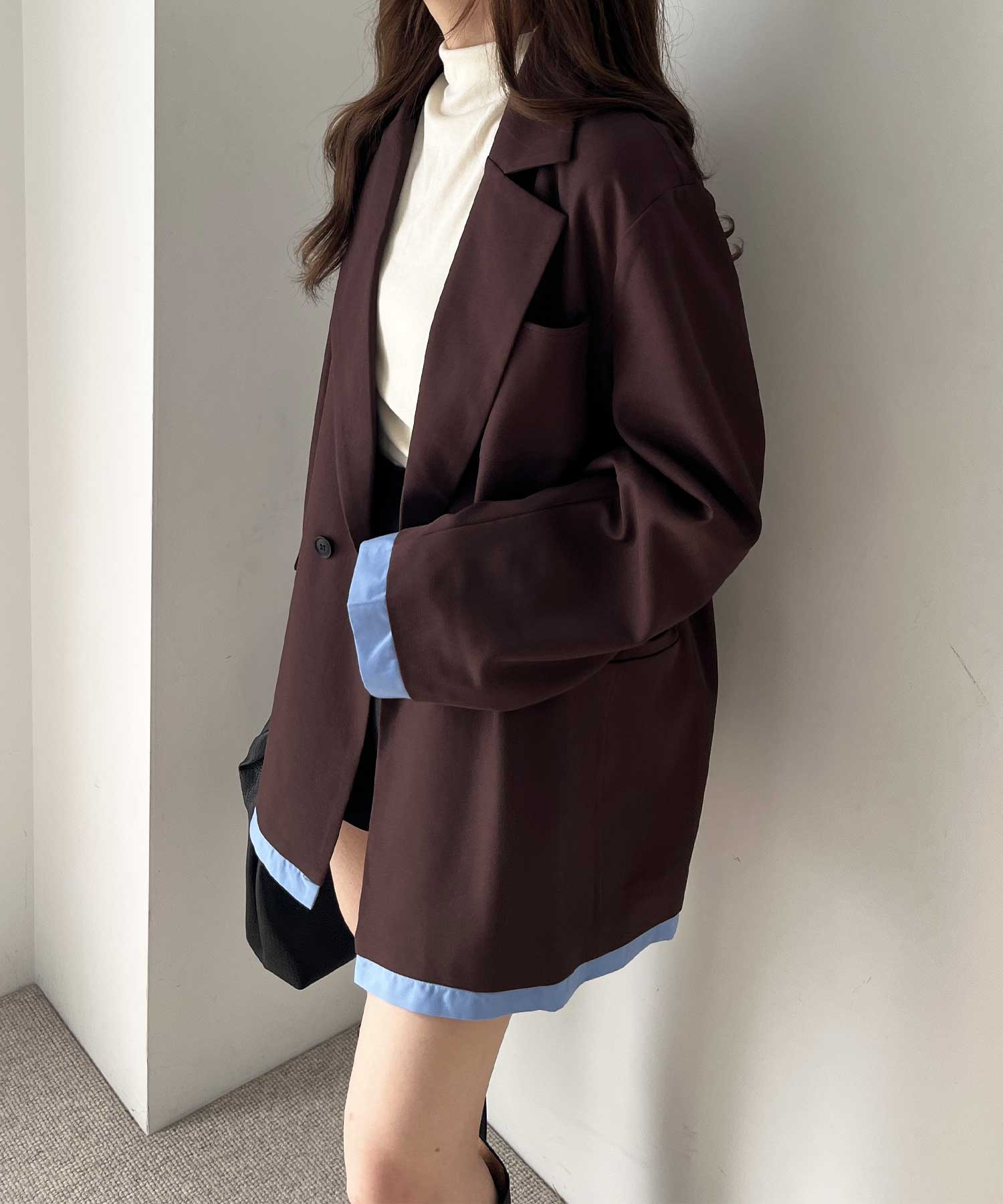 deres⭐︎ダブルレイヤードシャツジャケット シャツレイヤードデザインダブルジャケット | ファッション通販サイト NUGU